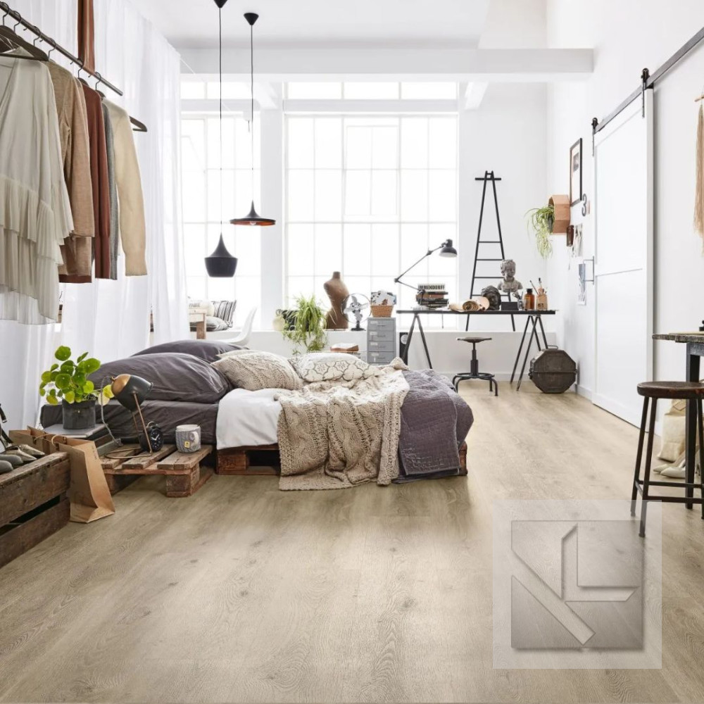 Кварц вінілова плитка для підлоги Wineo 600 DB Wood XL #ParisLoft DB199W6